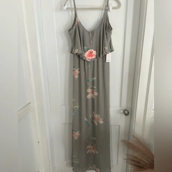 Show Me Your MuMu Gray Floral Maxi Dress - Picture 7 of 7